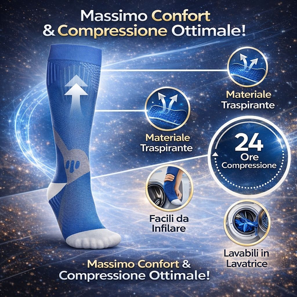 Flexorin® VenActive Pro 360 – Calze Ortopediche a Compressione